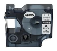 vhbw Ruban remplacement pour Dymo D1, 45013, S0720530 pour imprimante d'étiquettes 12mm Noir sur Blanc