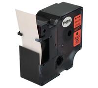 vhbw Ruban remplacement pour Dymo D1, 53717 pour imprimante d'étiquettes 7m x 24mm Noir sur Rouge