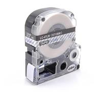 vhbw Ruban remplacement pour Epson ST12BW, LC-4TLW pour imprimante d'étiquettes 8m x 12mm Bleu sur Transparent, plastique