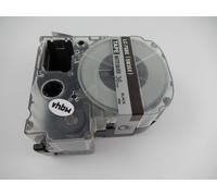 vhbw Ruban remplacement pour KingJim SM36X pour imprimante d'étiquettes 8m x 36mm Noir sur Argent