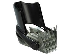 vhbw Sabot de coiffure compatible avec Philips QC5090 tondeuse, rasoir - sabot de remplacement gris/noir/transparent