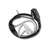 vhbw Security Headset Casque d'écoute pour Radio Motorola TKLR-T3, TLKR T5, TKLR T6, TLKR T7, TKLR T8, TKLR T9, TLKR T60, TLKR 80 avec Tube sonore.