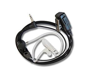 vhbw Security Headset Casque d'écoute pour Radio Motorola TKLR-T3, TLKR T5, TKLR T6, TLKR T7, TKLR T8, TKLR T9, TLKR T60, TLKR 80 avec Tube sonore.