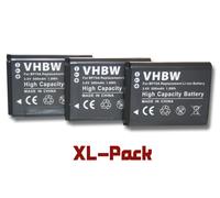 vhbw set 3 batteries 500mAh appareil photo Samsung PL200, SL50, SL600, SL630, ST30, ST60, ST61, ST65, ST66 comme BP70a / BP-70a / SLB-70A / EA-BP70A