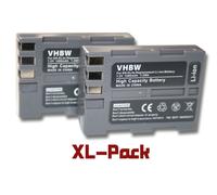 vhbw set de 2 batteries 1000mAh (7.2V) pour appareil-photo Nikon D-SLR D50 D70 D70s D80 D90 D100 D100 D200 D300 D300s D700 comme EN-EL3e.