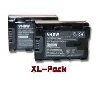 vhbw set de 2 batteries 1200mAh pour caméscope JVC GZ-MS230BUS, GZ-MS230RU, GZ-MS230RUC, GZ-MS230RUS, GZ-MS230U, GZ-MS240, GZ-MS240AUS