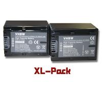 vhbw set de 2 batteries 1300mAh pour caméscope Sony Handycam HDR-CX730E, HDR-CX740VE, HDR-TD20VE, HDR-TD30, HDR-TD3VE Sony NEX-VG30