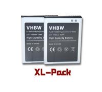 vhbw set de 2 batteries 1750mAh pour smartphone Samsung Galaxy S2 GT-i9188, Style M340S, S2 Duos SGH-i929 remplace EB-F1A2GBU, EB-F1A2