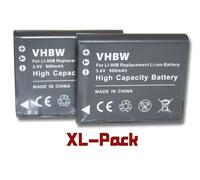 vhbw set de 2 batteries 900mAh pour appareil photo Olympus Tough TG-1, Stylus SH-50, Stylus XZ-2, SP-100, SP-100EE remplace Li-90B, Li-92B