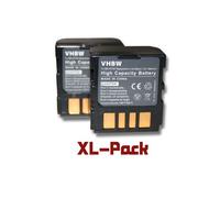 vhbw set de 2 batteries pour JVC GR-D450E GR-D450EG GR-D270 GR-D270E GR-D270EG GR-D270EX GR-D270US GR-D271 GR-D271US GR-D275 GR-D275US GR-D290.