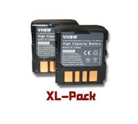 vhbw set de 2 batteries pour JVC GR-DF520 GR-DF540 GR-DF540EX GR-DF550 GR-DF565 GR-DF 570 GR-DF590 GR-X5 GR-X5E GR-X5EX GZ-MG20 GZ-MG21 GZ-MG24.