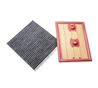 vhbw Set de 2 filtres remplacement pour Mann-Filter C27009 pour voiture - 1x filtre à air, 1x filtre à charbon actif