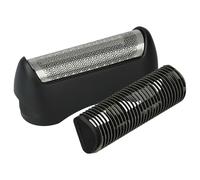 vhbw Set de 2x pièces de rechange compatible avec Braun 130, 140, 150, 5683, 5684, 5685, 815, 835 rasoir électrique - Grille + couteaux, noir/argent
