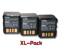 vhbw set de 3 batteries 1200mAh pour caméscope JVC GZ-MG37, GZ-MG40, GZ-MG47, GZ-MG50, GZ-MG57, GZ-MG60, GZ-MG67, GZ-MG70, GZ-MG77, GZ-MG505.