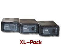vhbw set de 3 batteries 4000mAh pour caméscope Panasonic AG-HCM41, AG-HCM41EU, AG-HMC70, AG-HMC71, AG-HMC71E, AG-HMC81 remplace VW-VBG6
