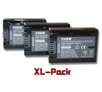 vhbw set de 3 batteries 600mAh pour caméscope Sony HDR-CX500E, DCR-DVD810E, DCR-SX73E, DCR-DVD650E, HDR-CX505VE, DCR-DVD910E, DCR-SX83E