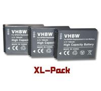 vhbw set de 3 batteries 700mAh pour appareil photo Samsung PL210, SH100, ST200, ST200F, WB210 comme BP85a / BP-85a / IA-BP85a EA-BP85a