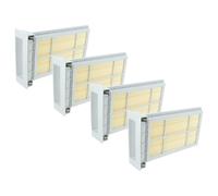 vhbw Set de 4x filtres d'aspirateur compatible avec Festool CT MINI/MIDI depuis 2019, 15/25 aspirateur - Filtre principal