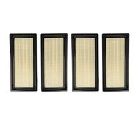 vhbw Set de 4x filtres d'aspirateur compatible avec Nilfisk Alto Attix 50-2H XC, 50-2M PC, 50-2M XC, 50-2H PC aspirateur - Filtre principal