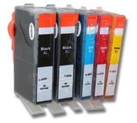 vhbw set de 5 cartouches pour imprimante HP Advantage 6525, 5525, Deskjet 4625, 4615, 3252 remplace CZ109, CZ110, CZ111, CZ112, 655. G
