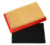 vhbw Set de filtres (1x préfiltre, 1x filtre à air) compatible avec Güde BIG Wheeler 514.1 R Trike tondeuse à gazon - 14,5x 8,5 x 2,8cm noir/orange