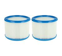 vhbw Set de filtres 2x Filtre plissé compatible avec Nilfisk/Alto/Wap Aero 20, 21, 25, 26, 31 aspirateur à sec ou humide - Filtre à cartouche