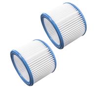 vhbw Set de filtres 2x Filtre plissé compatible avec Nilfisk / Alto / Wap Attix 40-21 PC, 50, 50-01 PC aspirateur à sec ou humide - Filtre à cartouche