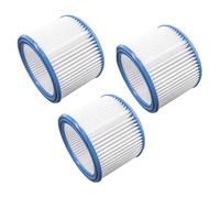 vhbw Set de filtres 3x Filtre plissé compatible avec Renfert Vortex 29 652, Compact 3 L aspirateur à sec ou humide - Filtre à cartouche