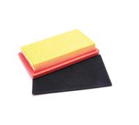 vhbw Set de filtres à air de rechange papier et mousse remplace Honda 17211ZG9M00 pour tondeuse à gazon, 14,5x 8,5 x 2,8cm