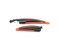 Vhbw Set De Gardes Boue À Monter Pour Roue Avant / Arrière Pour Toutes Les Roues De Vtt - Noir / Rouge