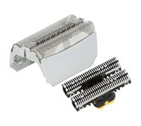 vhbw Set de têtes de rasoir électrique compatible avec Braun 8991, 8998, 8995, Contour, Contour Pro, grille + couteaux, argenté