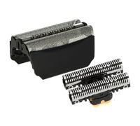 vhbw Set de têtes de rasoir électrique compatible avec Braun Contour, Contour Pro, grille + couteaux, noir/argenté