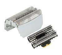 vhbw Set de têtes de rasoir électrique remplacement pour Braun 51B, 51S pour, grille + couteaux, argenté