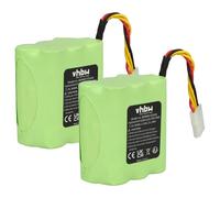 vhbw Sparset 2X Batterie Ni-MH 3500mAh (7.2V) pour aspirateur Neato Signature, Pro, Robotics XV-25 remplace 945-0005, 945-0006, 945-0065.