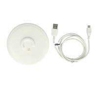vhbw Station de charge compatible avec Bose SoundLink Revolve, Revolve+ enceinte - Câble micro USB inclus, blanc