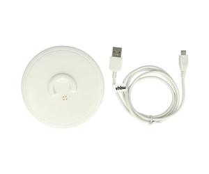 vhbw Station de Charge Compatible avec Bose SoundLink Revolve+, Revolve Enceinte - Câble Micro USB Inclus 95 cm Blanc