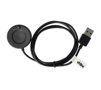 vhbw Station de Charge USB Compatible avec Garmin Forerunner 965, 955 Solar, 645M Montre connectée - Chargeur Support avec câble, 100 cm Noir