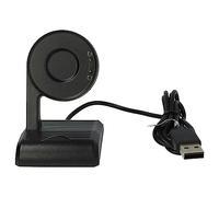 vhbw Station de Charge USB Compatible avec Mobvoi TicWatch E3, Pro 3, Pro 3 LTE Montre connectée - Chargeur Support avec câble, 100 cm, Noir
