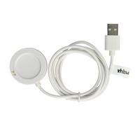 vhbw Station de Charge USB Remplacement pour Xiaomi Watch Charging Dock pour Montre connectée - Chargeur Support avec câble, 102 cm Blanc