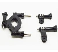 vhbw Support guidon moto compatible avec Garmin VIRB Elite Virb, Virb X, Virb XE actioncam - avec bras pivotants