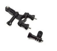 vhbw Support guidon vélo compatible avec GoPro Hero (2018) actioncam, caméra - avec bras pivotants