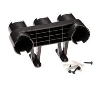 vhbw Support mural d'accessoires compatible avec Dyson V8 Absolute Extra (ancien modèle) aspirateur et ses embouts - Montage au mur, gris