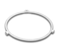 vhbw Support plateau tournant universel de 16,2cm pour micro-ondes compatible avec Bosch, Siemens, AEG, Severin - blanc