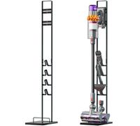 vhbw Support pour aspirateur compatible avec les aspirateurs à batterie, accessoires pour aspirateurs - gris foncé