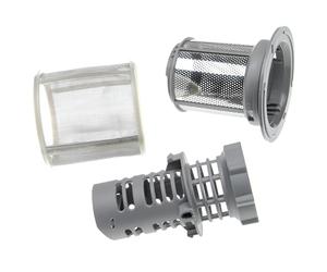 vhbw Tamis en kit (3 pcs) compatible avec Constructa lave vaisselle - Filtre de lave vaisselle, 9cm, argenté/gris