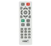 vhbw Télécommande Compatible avec BenQ TW533, W1070, W1080ST, TW539, TX501, TX538, TX762, W1100, W1200, W20000 rétro-projecteur, vidéo-projecteur
