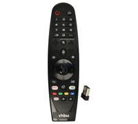 vhbw Télécommande compatible avec LG 65UM7650PUB, 70UM7170DUA, 70UM7350PUA, 70UM7370PUA, 75SM8670AUA télévision,TV
