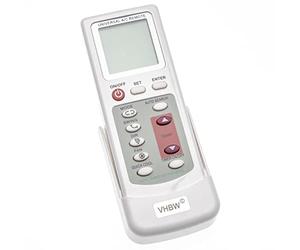 vhbw Télécommande Universelle pour climatiseurs + Support Blanc