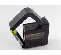 vhbw Testeur de piles avec témoin analogue pour batteries ou piles AAAA, AAA, AA, bloc 9 V - 5,3 x 5,5 x 2,4 cm, noir