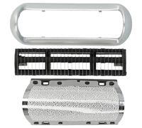 vhbw têtes de rasoir électrique compatible avec Braun MobileShave M-90 | (type 5609) grille + couteaux, noir/argenté